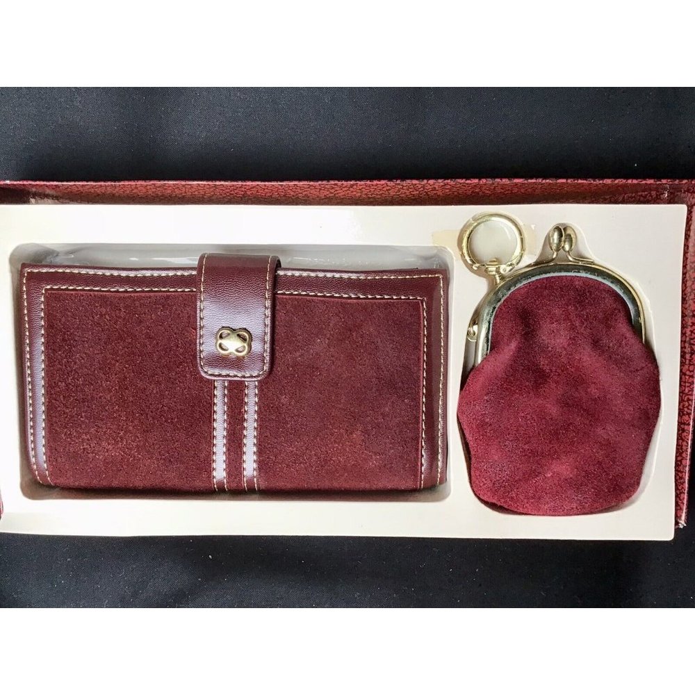 Vintage RGA Wallet Clutch French Purse & Key Chain Change Purse Kiss Lock NOS